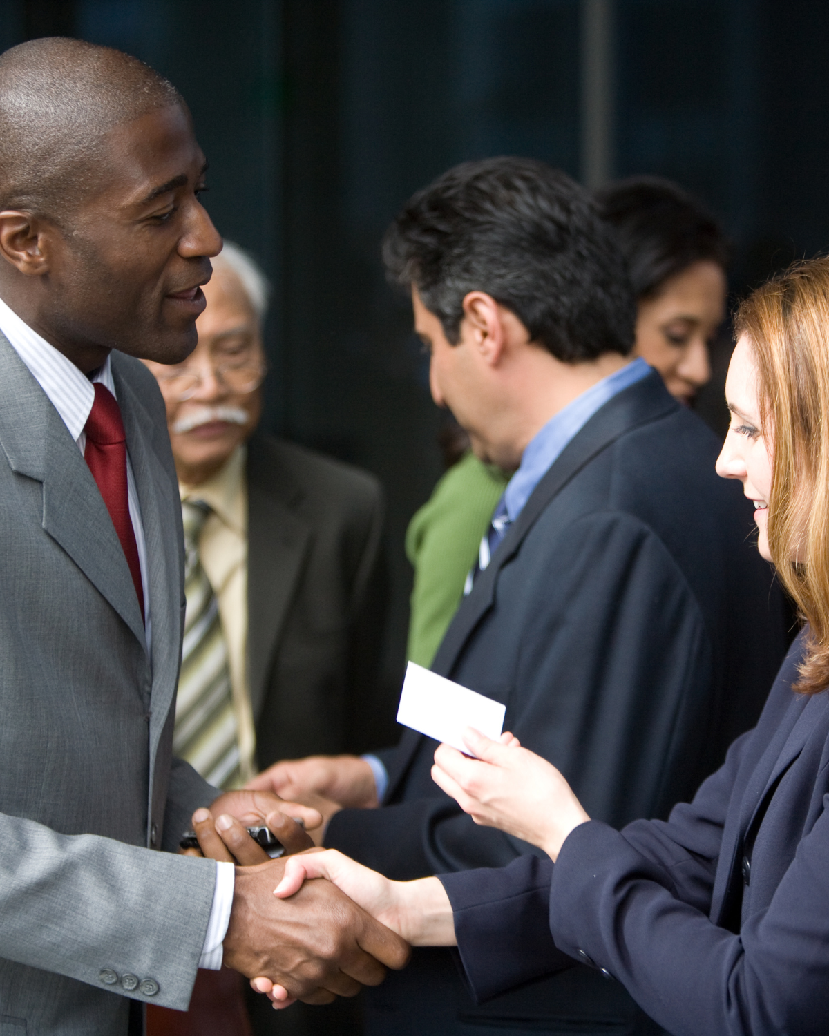 career changer networking at event