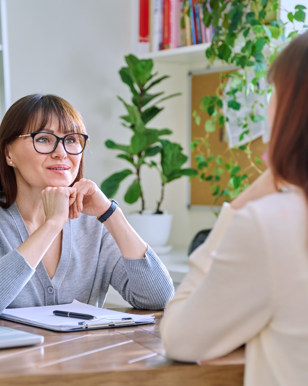 career coaching working with company leader using active listening and human centered coaching