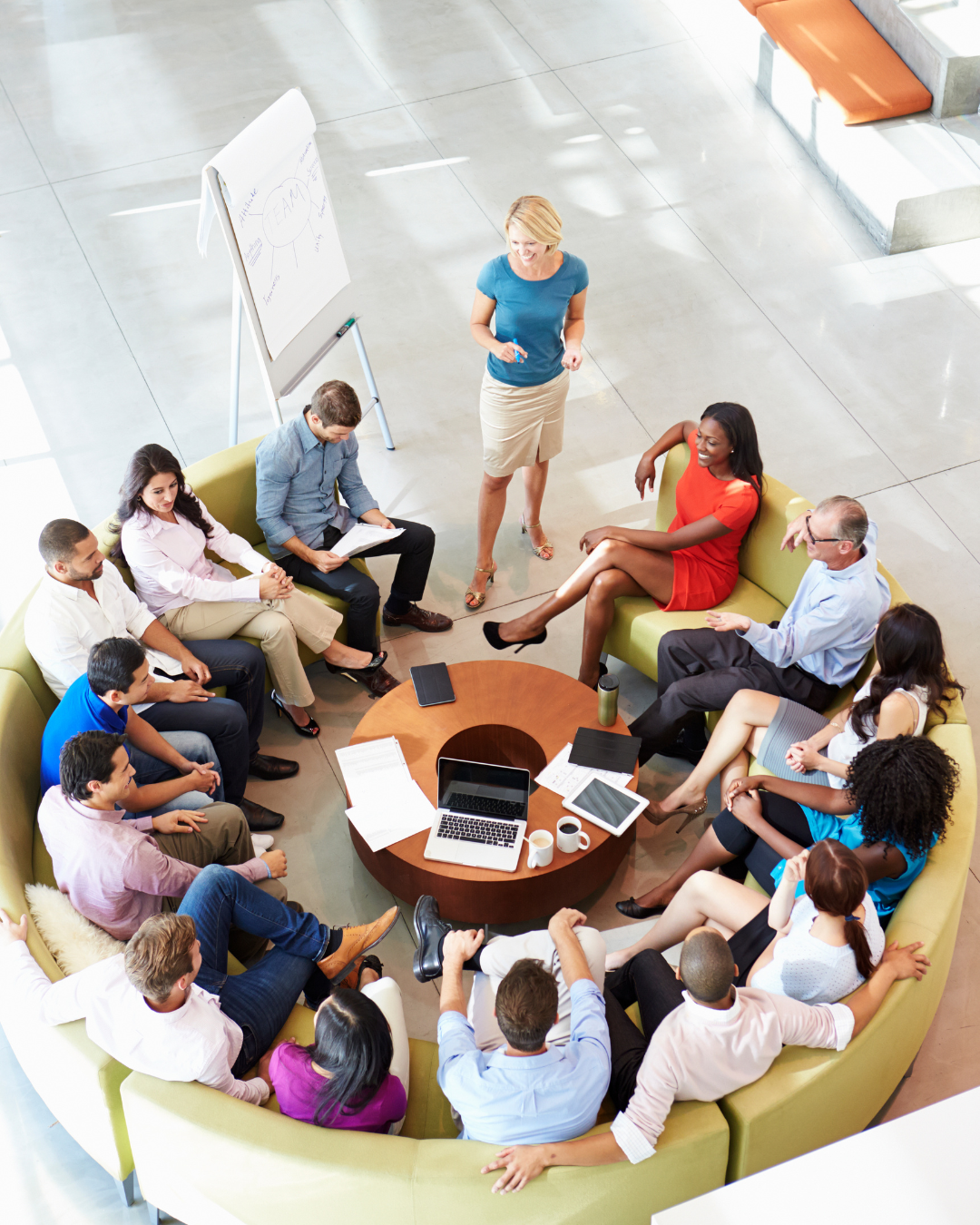 executive coach leading continuing professional development session