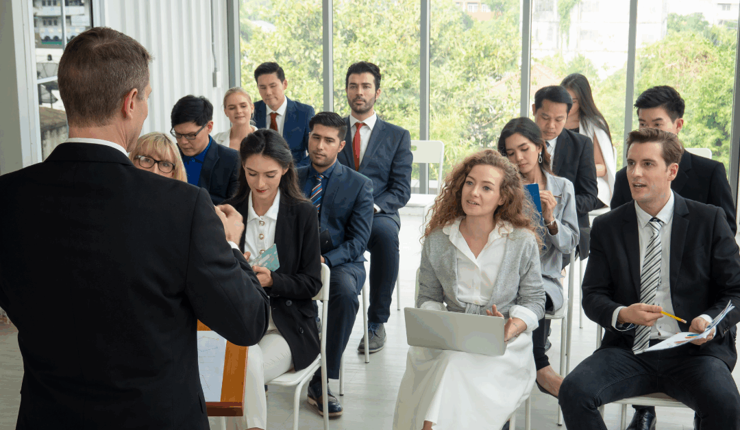 team members receiving outplacement services